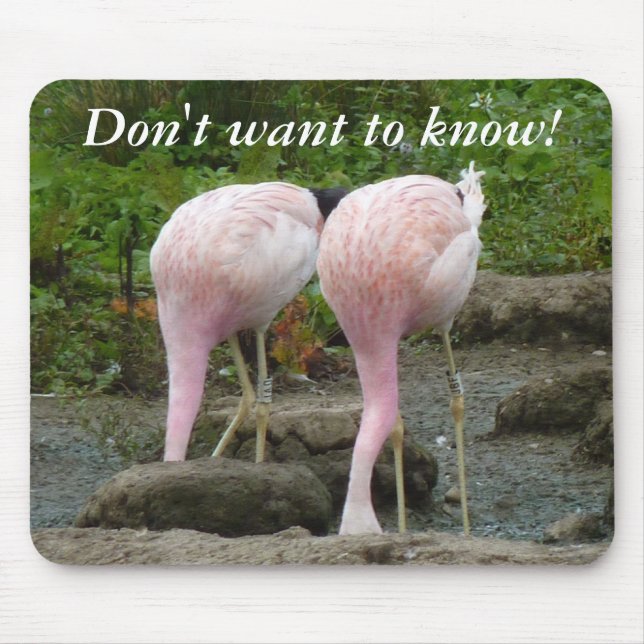 Den Kopf in den Sand stecken! Mousepad (Vorne)