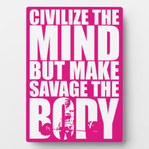 Den Körper retten, das Frauentraining Motivierend  Fotoplatte