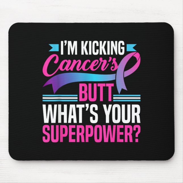Den Krebsarsch tritt Superwer Schilddrüsenkrebs Mousepad (Vorne)