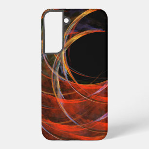 Den Kreis brechender Feuerstrudel Abstrakte Kunst Samsung Galaxy Hülle