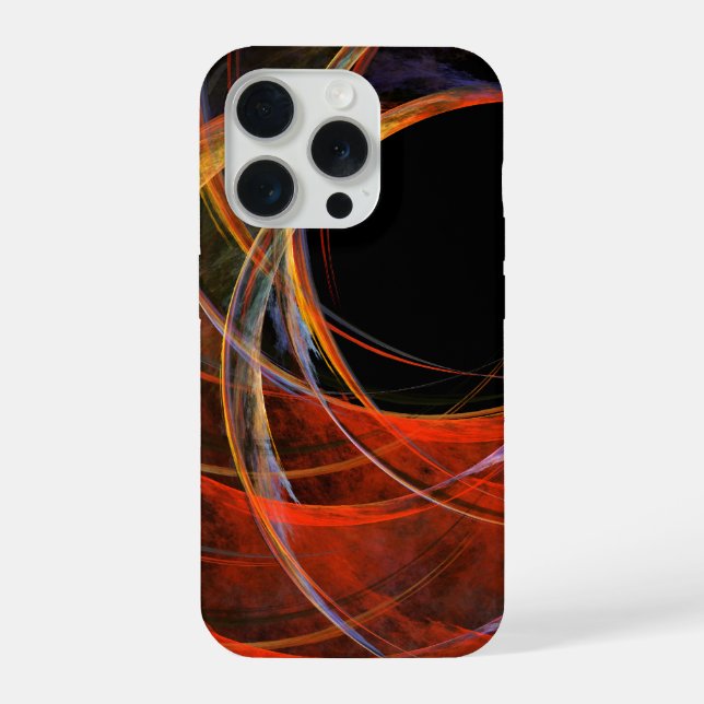 Den Kreislauf durchbrechen Vortex des Feuers Abstr iPhone Hülle (Rückseite)