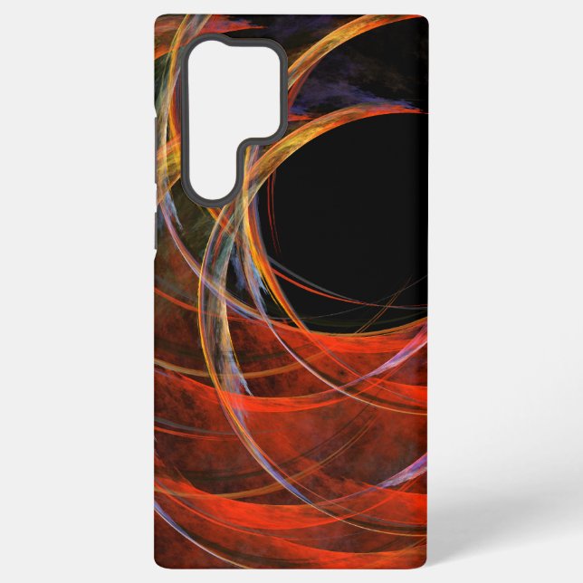 Den Kreislauf durchbrechen Vortex des Feuers Abstr Samsung Galaxy Hülle (Rückseite)