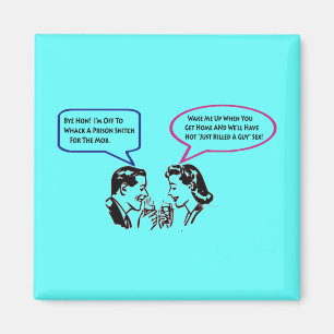 Den Kühlschrankmagnet des gefleckten Spaßes mit ei Magnet