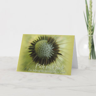 Den Löwenzahn helfen CC0501 Grußkarte Karte