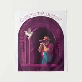 Den Moment erfassen Wandteppich