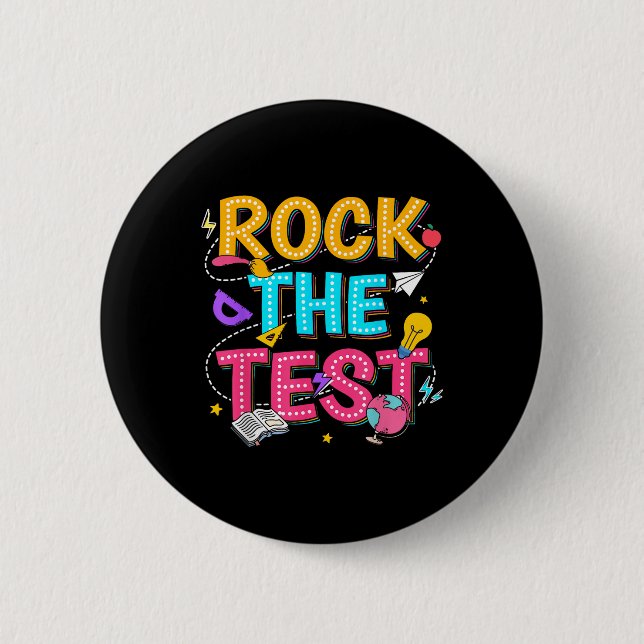 Den Motivierend Testtag für Lehrer ablegen Button (Vorderseite)