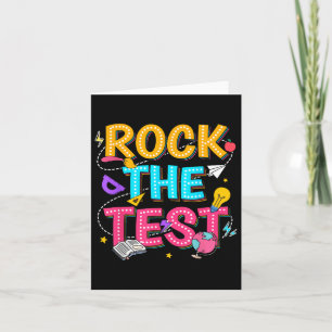 Den Motivierend Testtag für Lehrer ablegen Karte