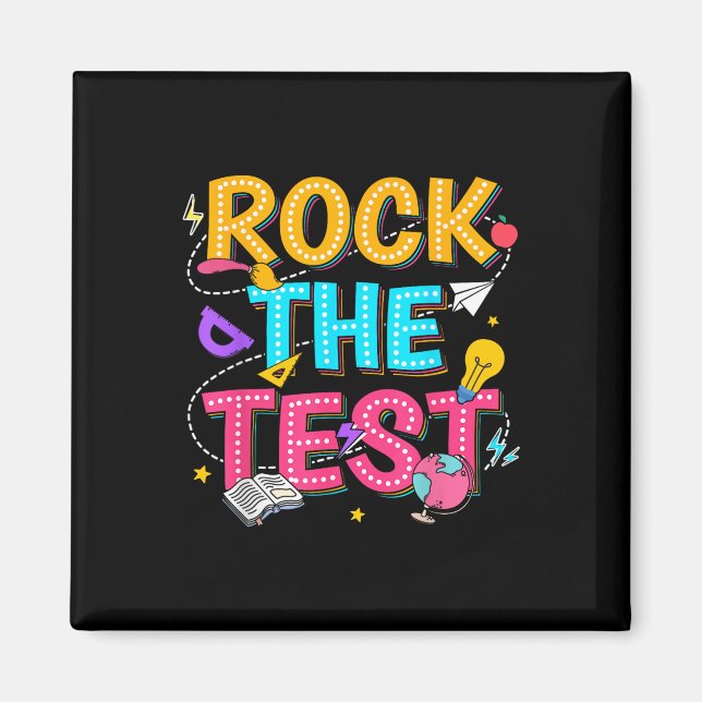 Den Motivierend Testtag für Lehrer ablegen Magnet (Vorne)