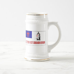 DEN NÄCHSTEN ANFANG DER KRUSADEN gelassen Bierglas