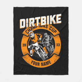 Den Namen ändern Jahr ändern Dirt Bike Champions C Fleecedecke