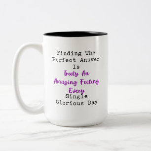 Den perfekten Antworttag finden - Erstaunlich und  Zweifarbige Tasse