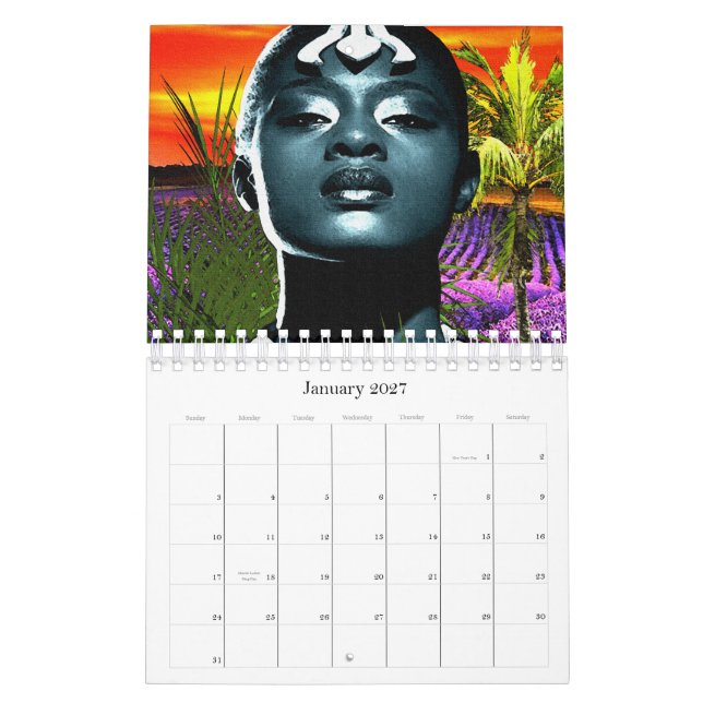 "Den Platz mit afrikanischem Stolz verbinden" Kalender (Jan 2027)