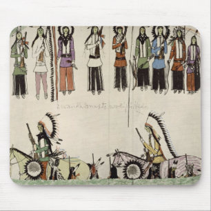 "Den Platz-Tanz glatt machend" (Tinte auf Papier) Mousepad