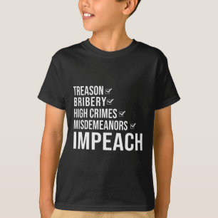 Den Präsidenten Trump anklagen Politische Erklärun T-Shirt