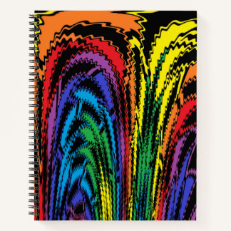 Den Regenbogen werfen Notizbuch