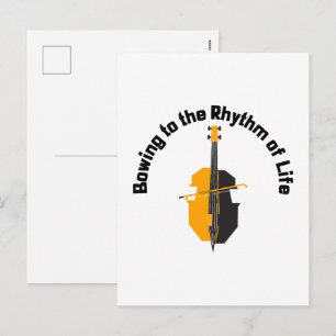 Den Rhythmus des Lebens verbeugen Feiertagspostkarte