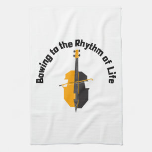 Den Rhythmus des Lebens verbeugen Geschirrtuch