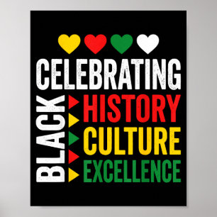 Den Schwarzen Geschichtsmonat feiern afrikanische Poster