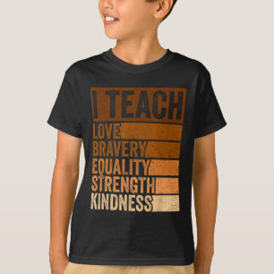 Den Schwarzen Geschichtsmonat feiern I Ich unterri T-Shirt