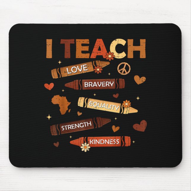 Den Schwarzen Geschichtsmonat feiern unterrichte s Mousepad (Vorne)