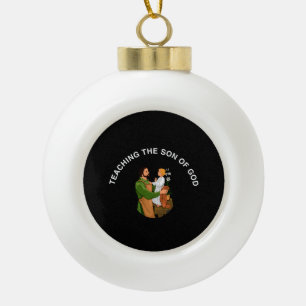 DEN SOHN GOTTES LEHREN KERAMIK Kugel-Ornament