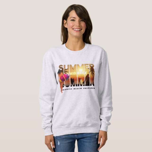 Den Sommer verkraften | Damen Sweatshirt (Vorne ganz)