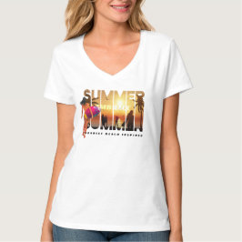 Den Sommer verkraften | Frauen V-Neck T-Shirt