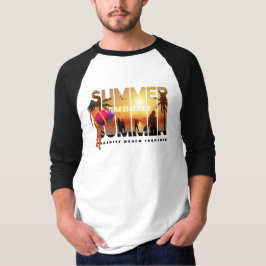 Den Sommer verkraften | Männer 3/4 Schläfer Raglan T-Shirt