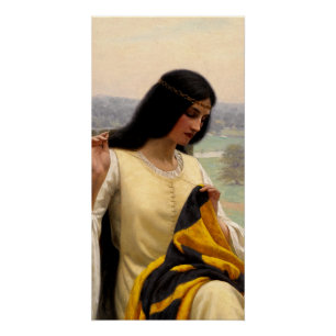 Den Standard durch Edmund Leighton festschreiben Poster