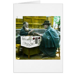 Den Straßenrand-Wahrsager altes Japan besuchen