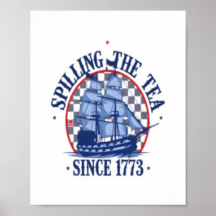Den Tee seit 1773 verschütten Süßes Meme Poster