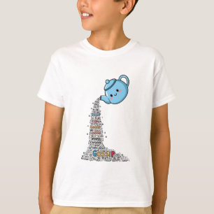 Den Tee verschütten Kawaii Teekanne Klatsch Kinder