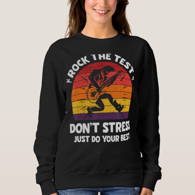 Den Testtag des Testfalltestes am Testtag abbreche Sweatshirt (Vorderseite)