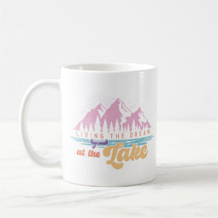 Den Traum am See leben Kaffeetasse