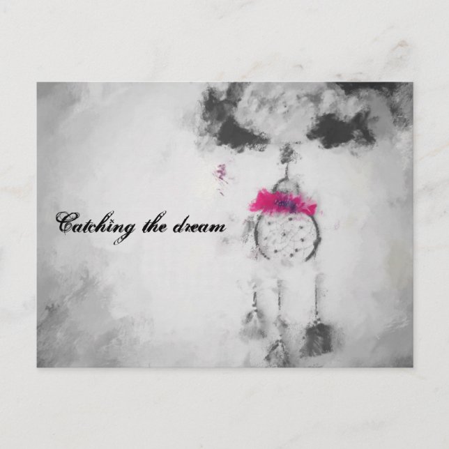Den Traum erwischen Postkarte (Vorderseite)