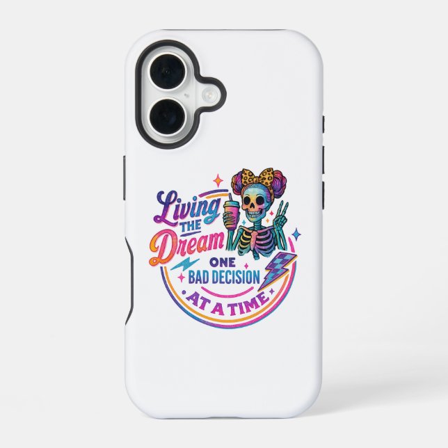 Den Traum leben...  iPhone 16 Hülle (Rückseite)