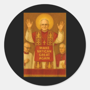 Den Vatikan wieder groß machen - Papst Leo Xiv Runder Aufkleber