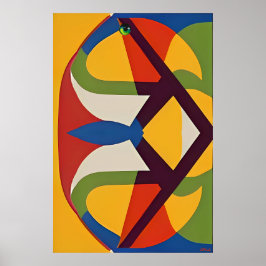 Den Vogel geben Poster