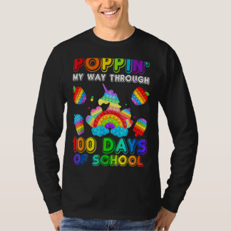 Den Weg durch 100 Tage schulischen Pops T-Shirt