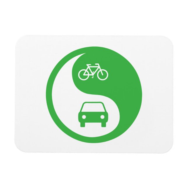 Den Weg Yin Yang teilen Magnet (Horizontal)