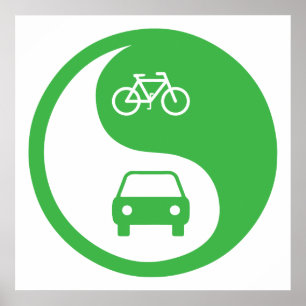 Den Weg Yin Yang teilen Poster