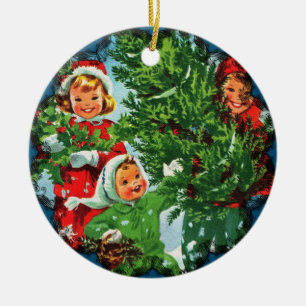 Den Weihnachtsbaumschmuck bekommen Keramik Ornament