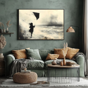 Den Wind halten Poster