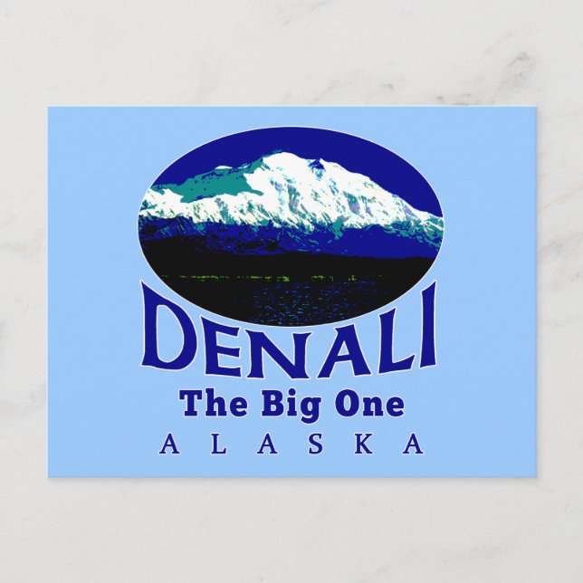DENALI ALASKA DER GROSSE POSTKARTE (Vorderseite)