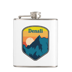 Denali Alaska Sunrise Flachmann