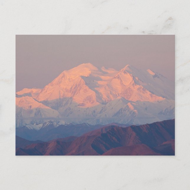 Denali bei Sunrise Postkarte (Vorderseite)