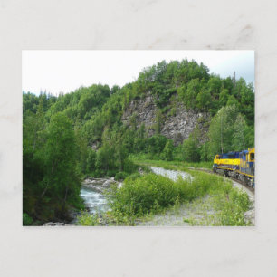 Denali Express Alaska Zug Urlaubsfotografie Postkarte