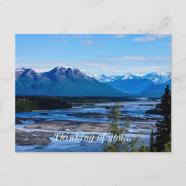 Denali-Gebirgskette Postkarte (Vorderseite)