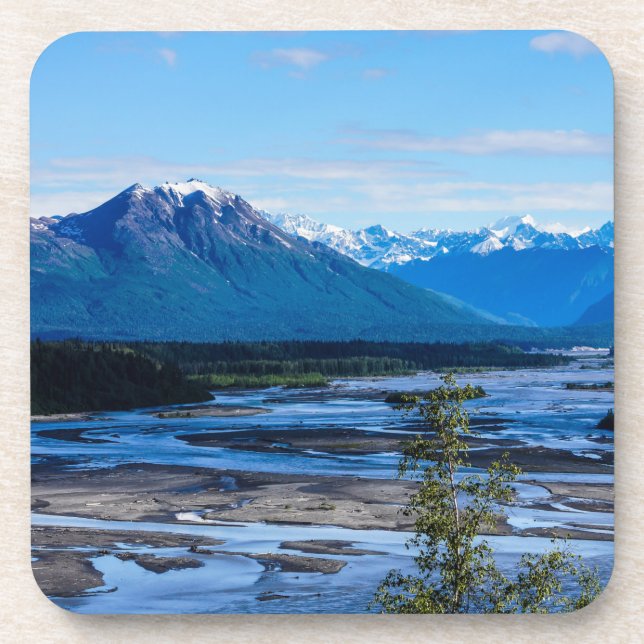 Denali-Gebirgskette Untersetzer (Vorderseite)