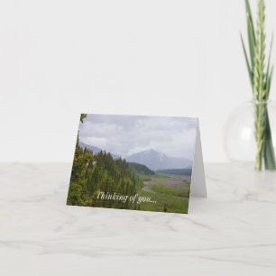 Denali ist bewölkt und denkt an dich karte